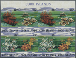 ** Thematik: Tiere-Wassertiere / Animals-aquatic Animals: 1980/1981, Cook Islands. Imperforate Proof Sheet In A Top Marg - Marine Life