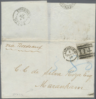 Br Großbritannien: 1873, QV 6 D Deep-grey Plate 15 On Folded Letter From "DUNDEE OC 17 77" To Maranham BRASIL Sta - Autres & Non Classés