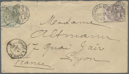 Br Großbritannien: 1885. Roughly Opend Envelope Written From The Charing Hotel Addressed To France Bearing SG 190 - Autres & Non Classés