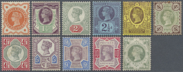 * Großbritannien: 1887, 50 Years Regency QV ½ D To 1 Sh Almost Complete Set (cheap 5d Missing) Mint LH, 1 Sh. Mi - Autres & Non Classés