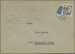 Br Französische Zone - Rheinland Pfalz: 1949, 6 Pf. 3. Ausgabe Mit NO Auf Schwerer Drucksache Im Kleinf - Other & Unclassified