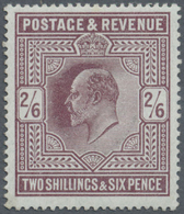 * Großbritannien: 1902/1911, 2s.6d. Purple, Fresh Colour, Well Perforated, Mint O.g. - Autres & Non Classés