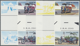 ** Thematik: Verkehr / Traffic: 1997, Thailand. Progressive Proof (9 Phases Inclusive Original) As Vertical Gutter Pairs - Other & Unclassified