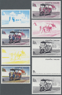 ** Thematik: Verkehr / Traffic: 1997, Thailand. Progressive Proof (8 Phases) For The Second 9b Value Of The Letter Writi - Other & Unclassified