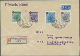 Br Französische Zone - Rheinland Pfalz: 1949, „Deutsches Rotes Kreuz”, Komplette Serie Und Notopfer-Mar - Andere & Zonder Classificatie