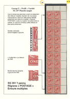 ** Großbritannien: 1912, 1d. Scarlet, Vertical Block Of 20 From The Upper Right Corner Of The Sheet (folded, Lowe - Other & Unclassified