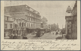 GA Thematik: Verkehr-Straßenbahn / Traffic-tramway: 1898, Kap Der Guten Hoffung 1 D. Aufdruck-Ganzsachenkarte Mit Rückse - Tranvie