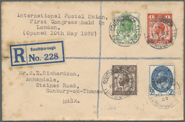 Großbritannien: 1929. Registered U.P.U. First Day Cover Bearing SG 434/437 Tied By Southborough Date Stamp Wit - Other & Unclassified