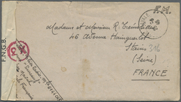 Br Großbritannien: 1945. Stampless Envelope (roughly Opened) Endorsed 'F.M.' Written From The French Navy Caserne - Autres & Non Classés