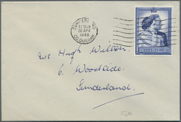 Großbritannien: 1948, Silver-wedding 1 £ On First Day Cover Used Locally "SUNDERLAND 26 APR 1948", Mi. 600,- - Other & Unclassified