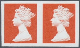 ** Großbritannien - Machin: 1997, Imperforate Proof In Issued Design Without Value On Gummed Paper, Horiz. Pair I - Série 'Machin'