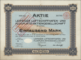 Thematik: Zeppelin / Zeppelin: 1913: DEUTSCHLAND, Leipziger Luftschiffhafen- Und Flugplatz AG Leipzig 1913. Vierfarbige - Zeppelin