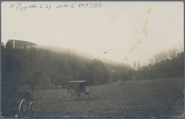 Thematik: Zeppelin / Zeppelin: 1917: Fotoansichtskarte Zeppelin L 49 Notgelandet 1917 In Frankreich, Beschriftet In Fran - Zeppelin