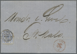 Br Großbritannien - Guernsey: 1883, Ship Letter From Guernsey Franked With 2 1/2 QV  (Plate 22) With ST. MALO Can - Guernesey