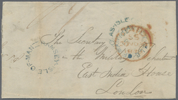 Br Großbritannien - Isle Of Man: 1849. Stampless Folded Letter Sheet Addressed To London Cancelled By Undated ‘Ra - Isola Di Man