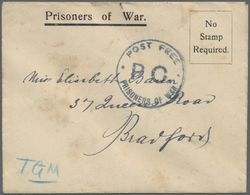 Br Großbritannien - Isle Of Man: 1916 (ca.). Stampless Envelopes (four) Imprinted ‘Prisoners Of War’ Written From - Isle Of Man