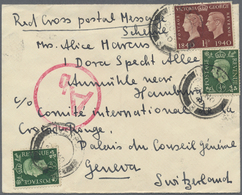 Br Großbritannien - Isle Of Man: 1940. Envelope Endorsed 'Red Cross Postal Message' Addressed To Hamburg C/o Comi - Man (Ile De)