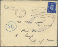 Br Großbritannien - Isle Of Man: 1941. Envelope Written From Lytham St. Annes Addressed To An Italian Internee ‘H - Isle Of Man