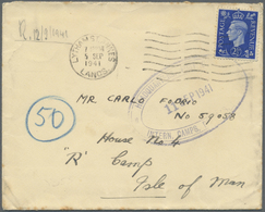 Br Großbritannien - Isle Of Man: 1941. Envelope Written From Lytham St. Annes Addressed To An Italian Internee ‘H - Man (Ile De)