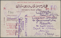 Br Britische Post In Der Türkei: 1922. Picture Post Card Headed 'Henry's Post Card' And Surcharged 'Prs 2½' Addre - Altri & Non Classificati