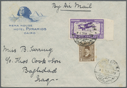 Br Ägypten: 1928 Illustrated 'Mena House Hotel Pyramids, Cairo' Envelope Used By Thomas Cook & Son, Ltd. (oval D/s On Ba - 1915-1921 Protectorat Britannique