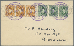 Br Ägypten: 1929 SHIP MAIL By S/S "RODA": Cover From Piraeus, Greece To Alexandria Bearing Five King Fouad Definitives ( - 1915-1921 Protectorat Britannique