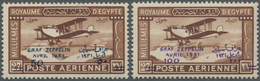 ** Ägypten: 1931, Zeppelin, 50m. And 100m., Both Values Unmounted Mint, 50m. Signed. - 1915-1921 Protectorat Britannique