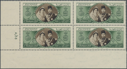 **/ Ägypten: 1938, 18. Geburtstag Des König's Farouk 1 ₤ Grün/ Dunkelbraun Im Postfrischen Luxus-Viererblock Aus Der Lin - 1915-1921 British Protectorate