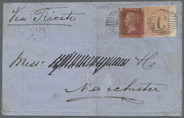 Br Großbritannien - Used Abroad: 1871/1873, Britische Post In Der Levante, 6 Briefe (alle Mit Mittelbug, Leicht F - Other & Unclassified