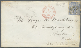 Br Großbritannien - Used Abroad: 1884 (10.5.), Britische Post In Der Levante, Brief (Rand Bräunlich, Seitlich Ver - Altri & Non Classificati