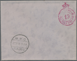 Br Ägypten - Militärpostmarken: 1933-35 British Forces Xmas Seal Stamps 1933, 1934 And 1935 Each On Reverse Of Plain Cov - Other & Unclassified