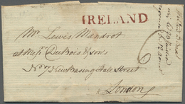 Br Irland - Vorphilatelie: 1791. Stampless Envelope Written From Dublin Dated ‘8th Juin 1791’ Addressed To London - Préphilatélie