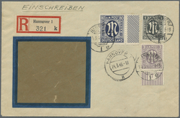Br Bizone: 1946: 80 Pfg. Gez. L 11 Auf Portorichtigem Einschreib-Bedarfsbrief Mit 1 Pfg Und 3 Pfg Zusat - Other & Unclassified