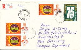 Bulgaria Registered Cover Sent To Germany Sofia 29-8-1980 Topic Stamps - Covers & Documents