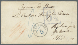 Br Ägypten - Besonderheiten: 1858 (AUSTRIAN POST OFFICES). Unstamped Envelope To Prussia Cancelled By Alexandrien Date S - Other & Unclassified