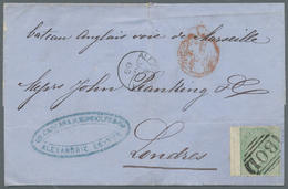 Br Ägypten - Besonderheiten: 1865 (BRITISH POST OFFICE). Envelope Addressed To London Bearing Great Britain SG 73, 1s Pa - Other & Unclassified