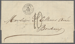 Br Ägypten - Besonderheiten: 1872 - FRENCH POST OFFICES IN CAIRO. Stampless Envelope Written From Cairo Dated '29th July - Other & Unclassified