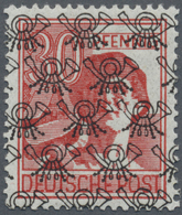 ** Bizone: 1948, 30 Pfg. Arbeiter Mit Netzaufdruck In Der Bisher Nicht Gelisteten Type "y - Dünnes Papi - Altri & Non Classificati