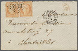 Br Ägypten - Besonderheiten: 1872 - FRENCH POST OFFICES IN CAIRO. Envelope Addressed To France Bearing France 'Ceres' Yv - Autres & Non Classés