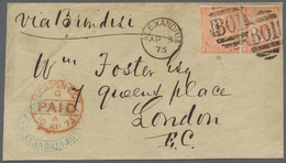 Br Ägypten - Besonderheiten: 1875 - BRITISH POST OFFICES. Envelope Addressed To England Bearing Great Britain SG 94, 4d  - Altri & Non Classificati
