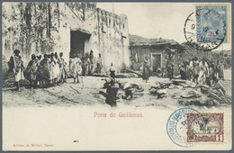 Br Äthiopien: 1904. Picture Post Card Of 'Port De Guildessa, Harar' Addressed To 'The Chemin De Fer Of Ethiopia, Djibout - Etiopia