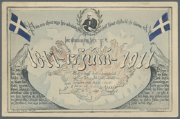Island: 1913, Dekorative Anlaßkarte 17. Juni 1811-1911, Postalisch Gelaufen 1913 In Sehr Guter Bedarfserhaltun - Other & Unclassified