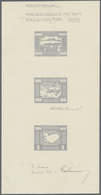 (*) Island: 1930, Cardboard Proof Of Tone Plate (background) In Grey Of 30 A. Green, The Unisssued 45 A. And The 1 - Other & Unclassified