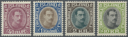 ** Island: 1931 - 1932, Freimarken: König Christian X. 40 A Bis 10 Kr, Tadellos Postfrisch, Unsigniert (Facit Skr - Other & Unclassified