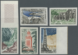 * Algerien: 1946, Definitives Complete IMPERFORATE Set, Mint Lightly Hinged - Algeria (1962-...)