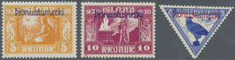 * Island - Dienstmarken: 1930, Allthing With Overprint, Complete Set With 16 Values, Unused, Very Fine, Michel F - Servizio