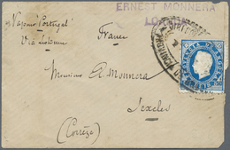 Br Angola: 1892. Envelope Addressed To France Bearing Angola SG 41, 50r Blue (defective) Tied By Oval Angola Datestamp S - Angola