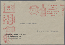 Br Bizone - Besonderheiten: 1948, 240 Pfg. ZEHNFACH-Absenderfreistempel "Speyer & Grund", Sehr Klar Auf - Other & Unclassified