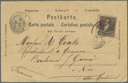 GA Argentinien: 1895, 1 C Brown Used As Additional Franking To Complete The UPU Postcard Rate On Switzerland 5 C Numeral - Altri & Non Classificati