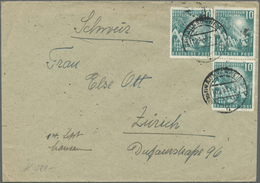 Br Bundesrepublik Deutschland: 1949, 3-mal 10 Pfg. Bundestag Ab BRAUNSCHWEIG 12.9.49 Nach Zürich. - Altri & Non Classificati